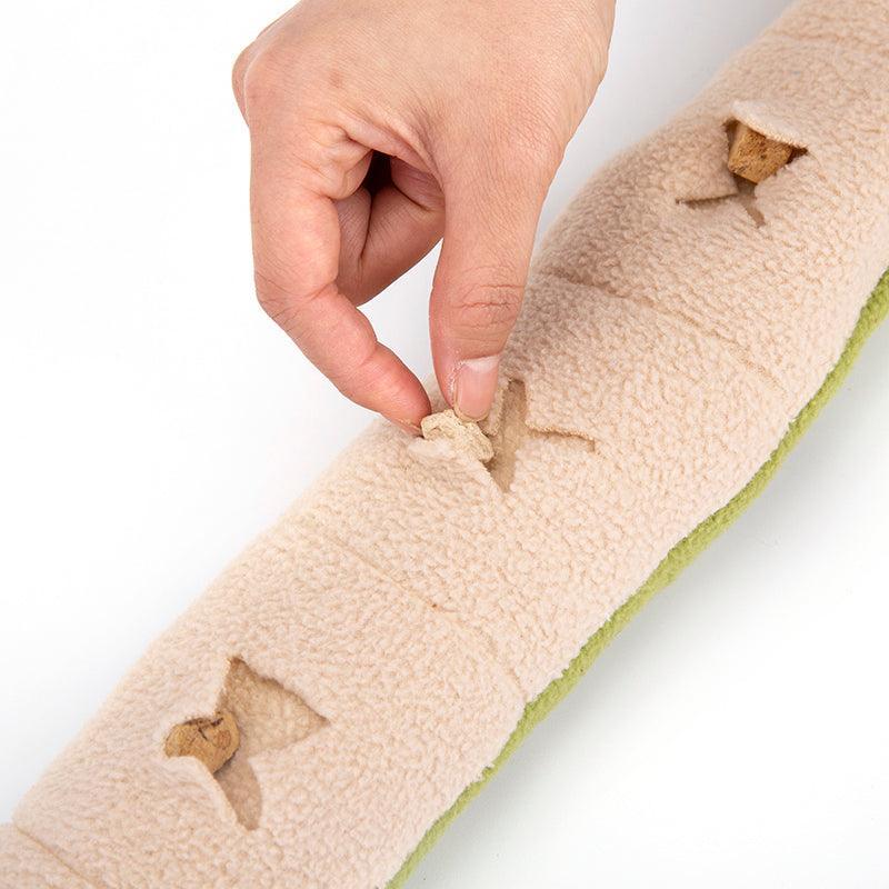 Snuffle Snake Enrichment Toy – Interactive Fleece Slow Feeder for Dogs