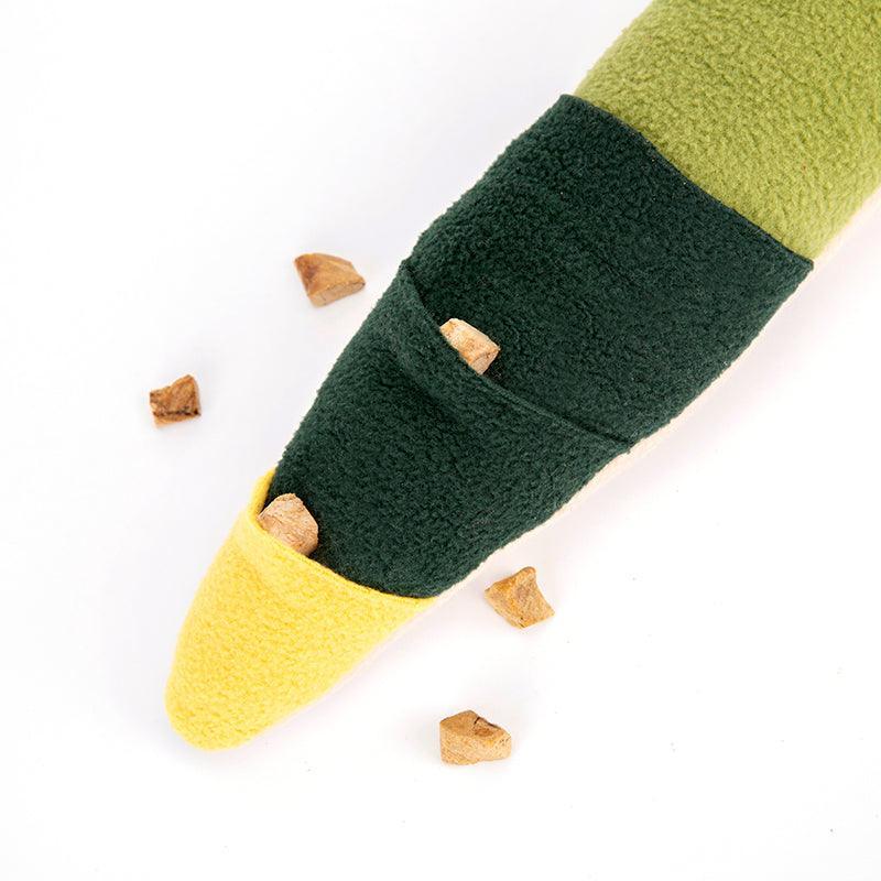 Snuffle Snake Enrichment Toy – Interactive Fleece Slow Feeder for Dogs
