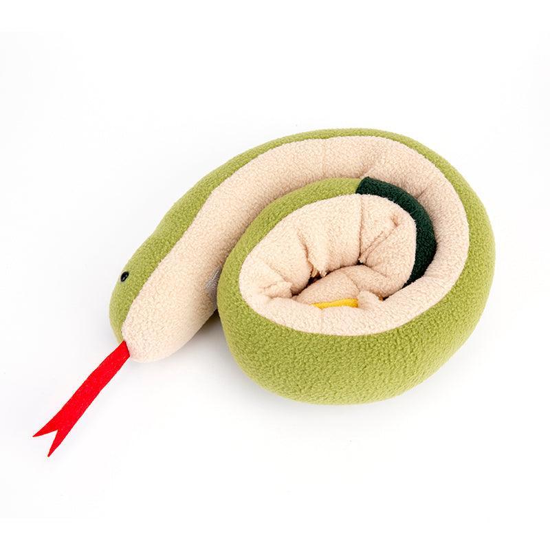 Snuffle Snake Enrichment Toy – Interactive Fleece Slow Feeder for Dogs
