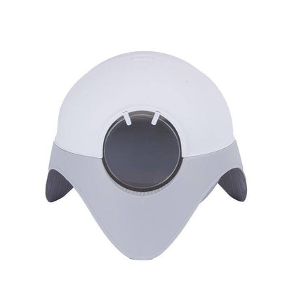 Enclosed Space Capsule Cat Litter Box – Modern, Odor-Controlled & Comfort-Focused