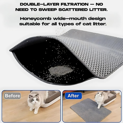Waterproof Cat Litter Trap Mat Double-layer Mat For a Cleaner Home