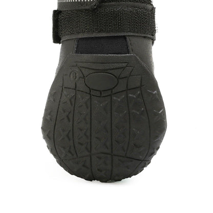Waterproof Non-Slip Dog Shoes with Reflective Straps and Adjustable Fit