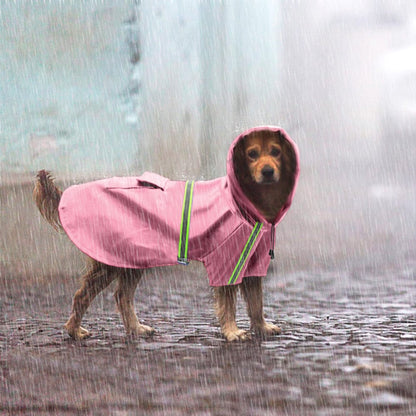 Waterproof Dog Raincoat with Adjustable Fit and Lightweight Design