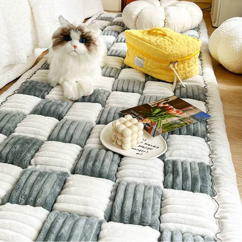 Pet-Friendly Couch Cover with Non-Slip Base and Soft Chenille Fabric