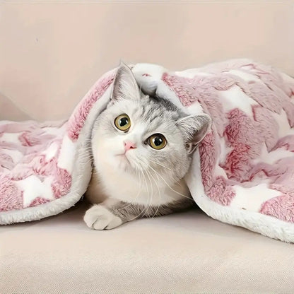 Ultra-Warm Pet Bed with Soft Cotton and Microfiber Cushion