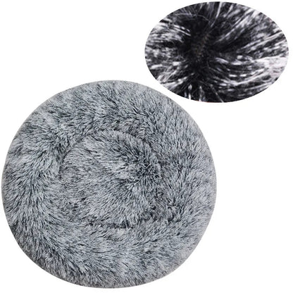 Milo Round Plush Dog Bed – Calming Comfort All Year Round