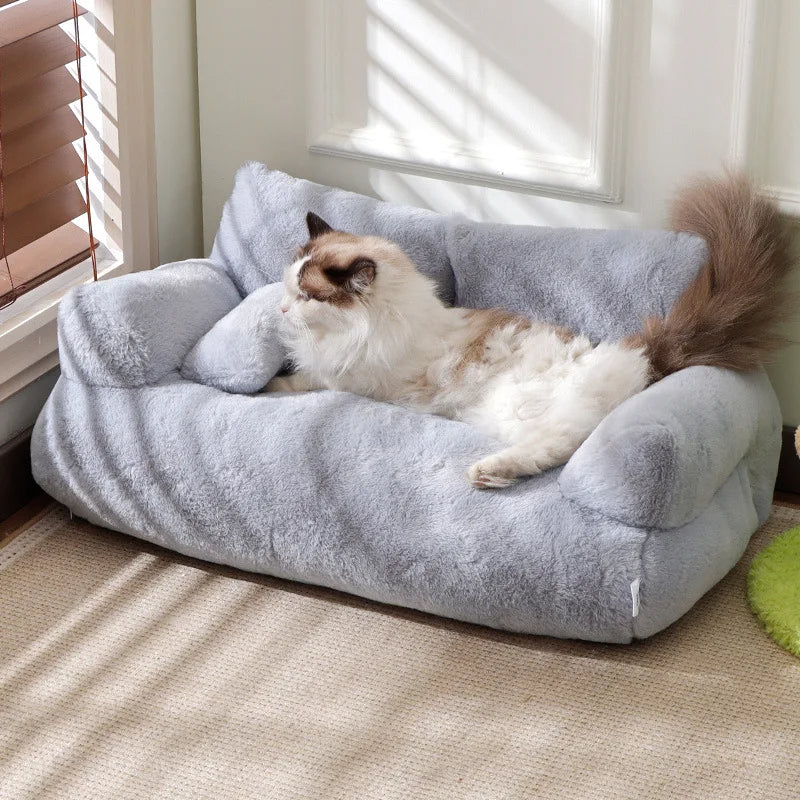 Nala™ Luxury Pet Sofa – Super Soft & Washable Cat and Dog Bed
