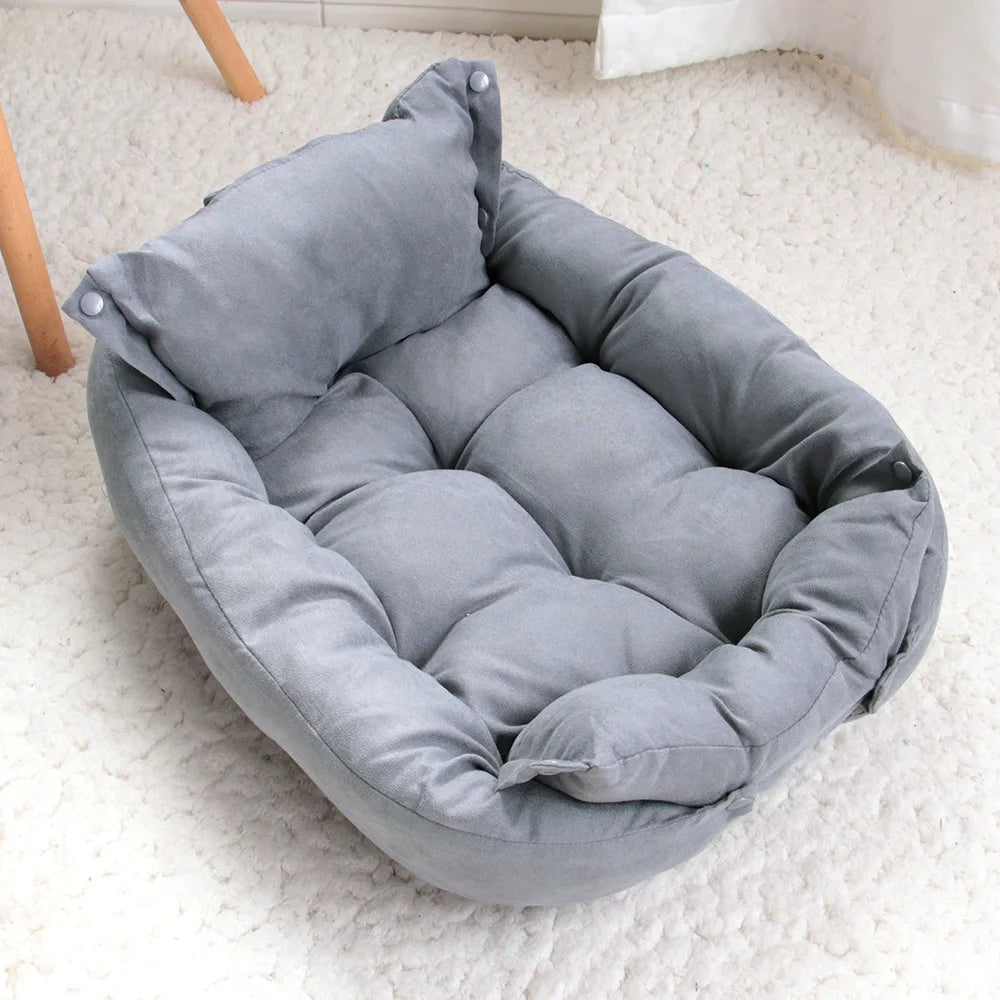 Milo 3-in-1 Convertible Pet Bed – Sofa, Cushion & Nest in One