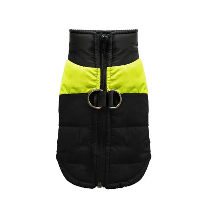 Waterproof Warm Pet Jacket with Zipper for Small Medium and Large Dogs