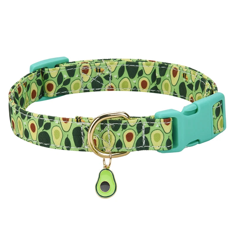 Mire | Adjustable fruit-themed collar with metal charm for pets