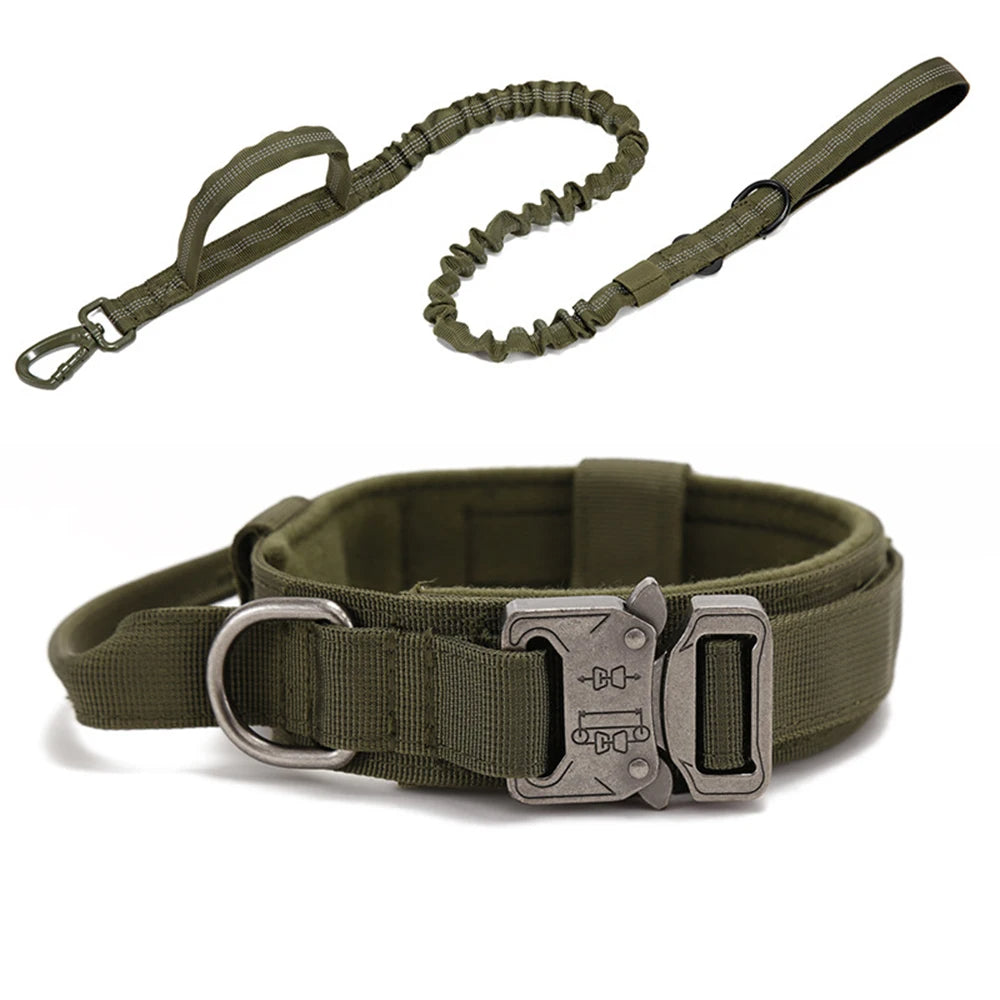 Varkon | Tactical reflective dog collar with padded grip