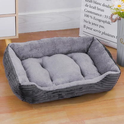Rocky™ Square Pet Bed – Waterproof, Cozy & Supportive