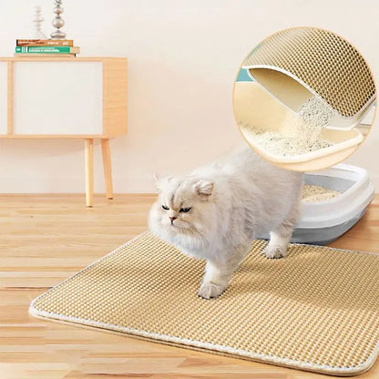 Waterproof Cat Litter Trap Mat Double-layer Mat For a Cleaner Home