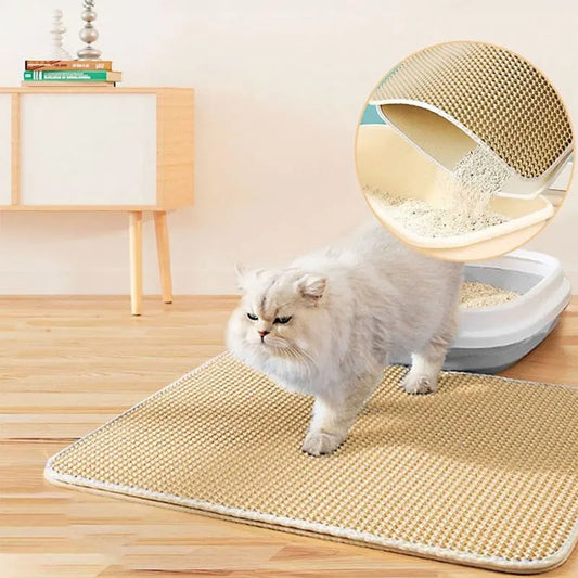 Waterproof Cat Litter Trap Mat Double-layer Mat For a Cleaner Home