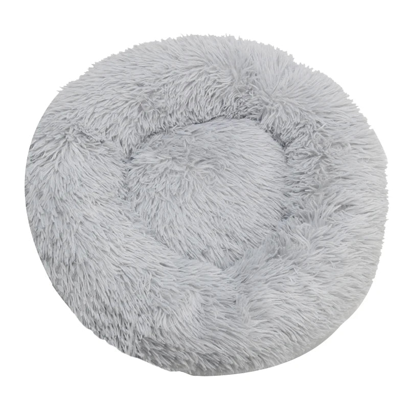 Milo Round Plush Dog Bed – Calming Comfort All Year Round