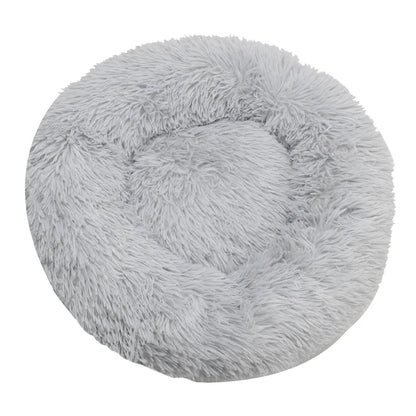 Milo Round Plush Dog Bed – Calming Comfort All Year Round