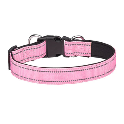Vilo | Shock-absorbing reflective dog collar with dual D-rings
