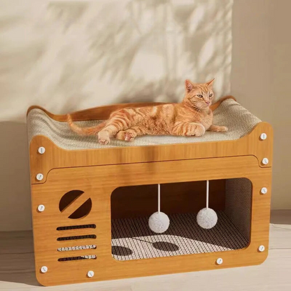 Simba™ Multi-Level Cat Tower – Stylish Scratcher & Cozy Hideout