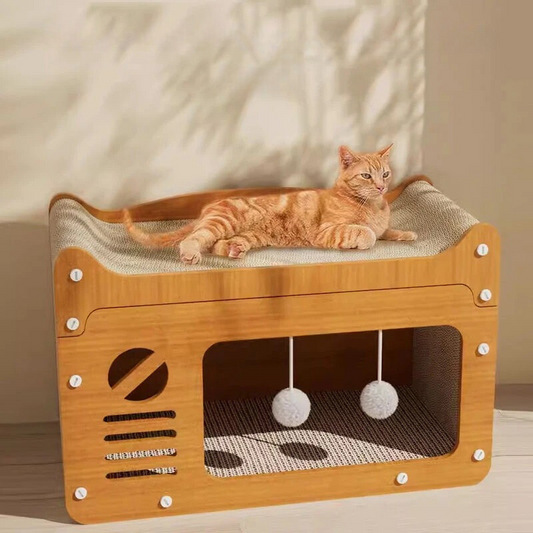 Simba™ Multi-Level Cat Tower – Stylish Scratcher & Cozy Hideout