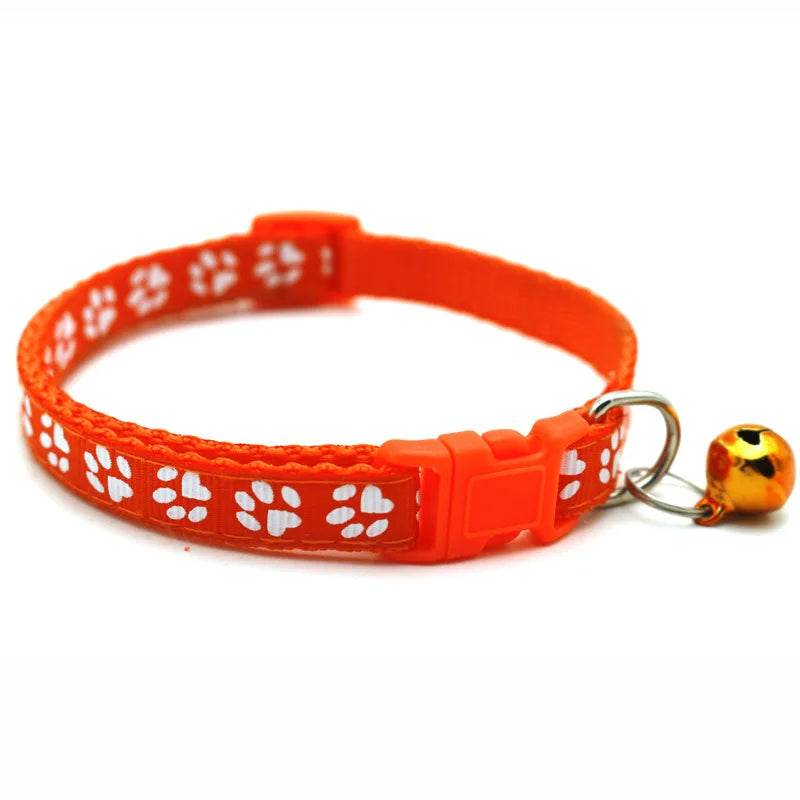 Luna | Adjustable bowtie dog collar with bell and playful print