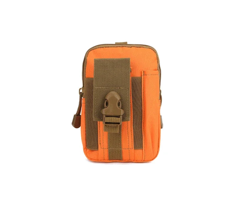 Tactical Nylon Molle Pouch Waist Pack with Phone Pocket for Hiking and Outdoor Use