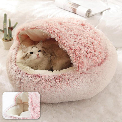CozyCove™ – Snuggle Cave Bed for Cats & Small Dogs