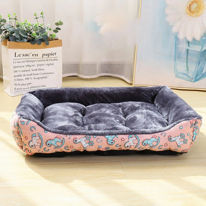 Milo™ Cozy Printed Pet Bed – Soft Comfort for Cats & Dogs