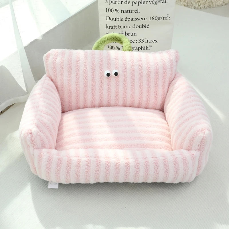 Charlie™ Pet Sofa – Cozy Linen Bed for Dogs & Cats