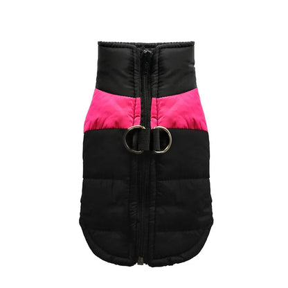 Waterproof Warm Pet Jacket with Zipper for Small Medium and Large Dogs