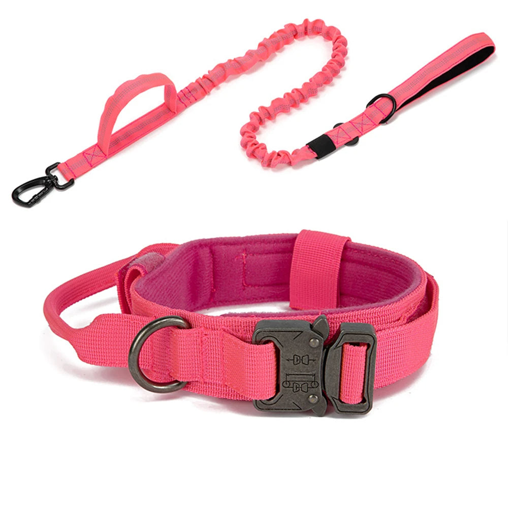 Varkon | Tactical reflective dog collar with padded grip
