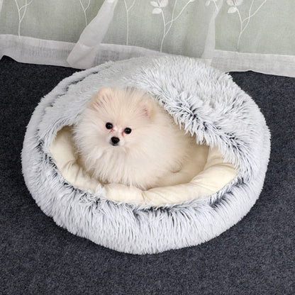CozyCove™ – Snuggle Cave Bed for Cats & Small Dogs