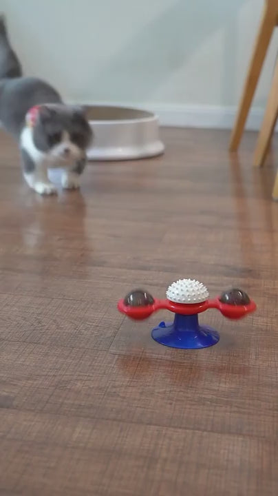 Spinwhirl™ Interactive Cat Windmill Toy active & stress-free