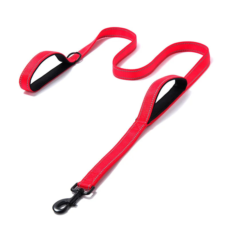 Lunaro | Reflective double-handle dog leash for safety and control