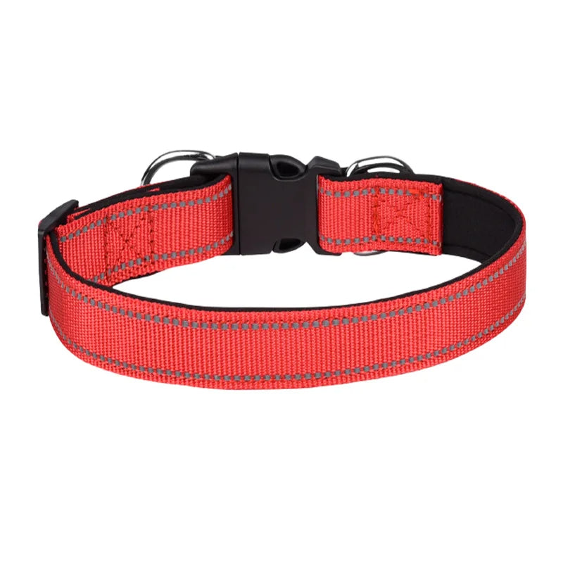 Vilo | Shock-absorbing reflective dog collar with dual D-rings