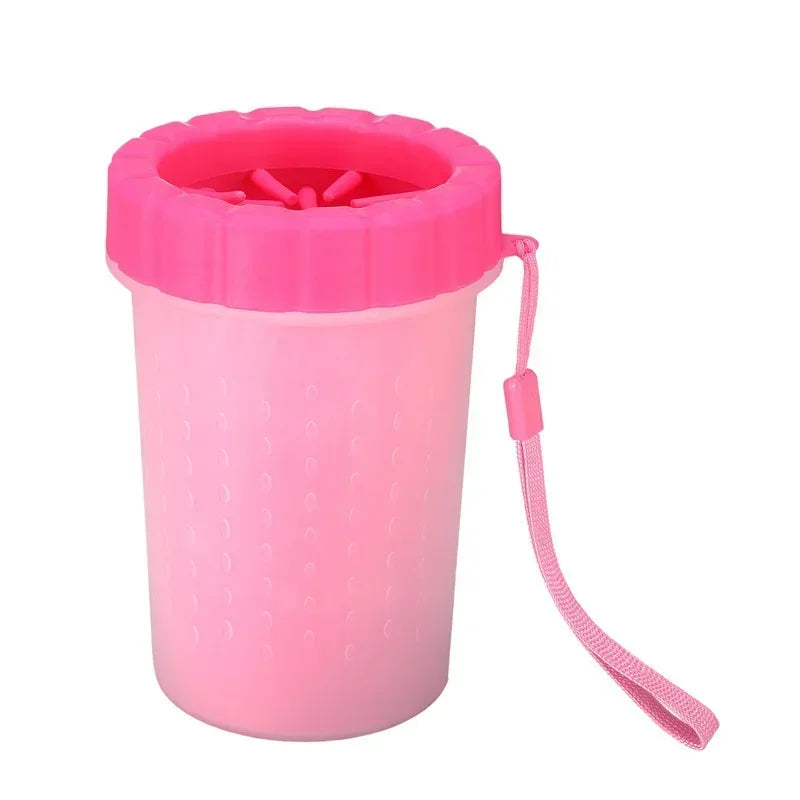 Portable Pet Paw Cleaning Cup with Soft Brush for Dogs