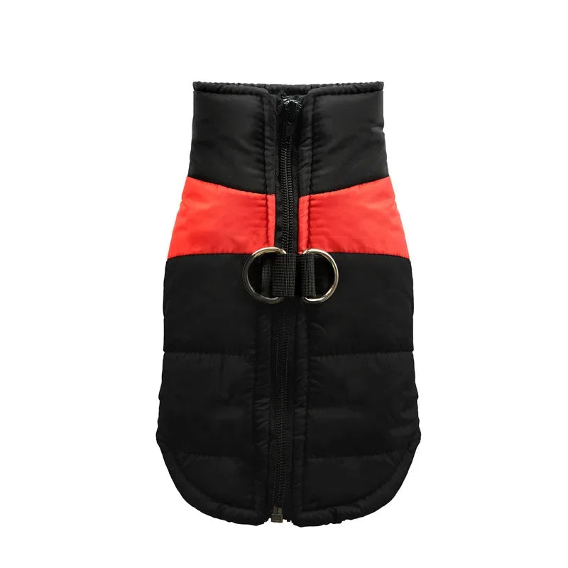Waterproof Warm Pet Jacket with Zipper for Small Medium and Large Dogs