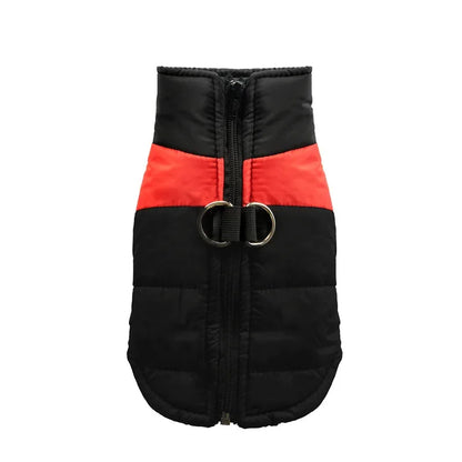 Waterproof Warm Pet Jacket with Zipper for Small Medium and Large Dogs