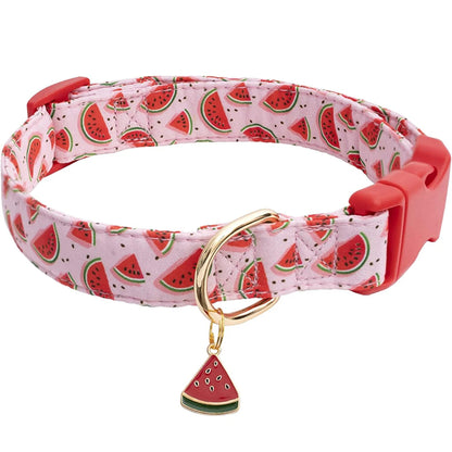Mire | Adjustable fruit-themed collar with metal charm for pets