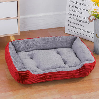 Rocky™ Square Pet Bed – Waterproof, Cozy & Supportive
