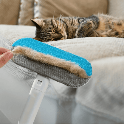 Multi-Function Pet Hair Remover Brush – Long Handle Lint & Fur Cleaner for Carpets and Furniture
