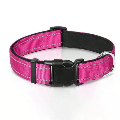 Leo | Reflective padded dog collar with breathable safety design