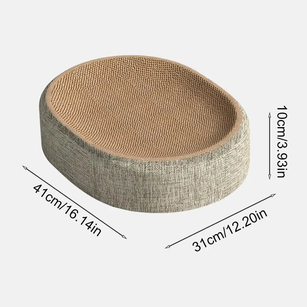 PurrLounge™ – Oval Cat Scratch Bed