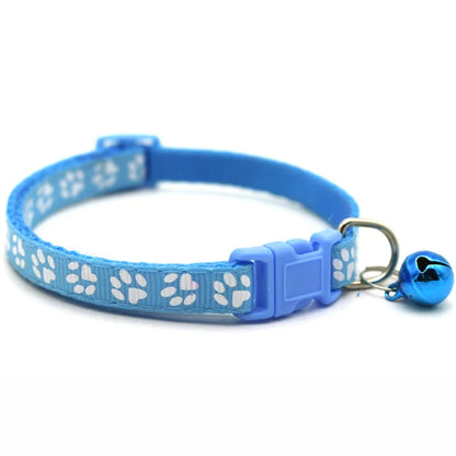 Luna | Adjustable bowtie dog collar with bell and playful print