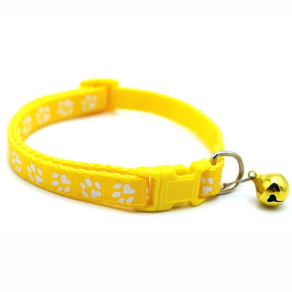Luna | Adjustable bowtie dog collar with bell and playful print