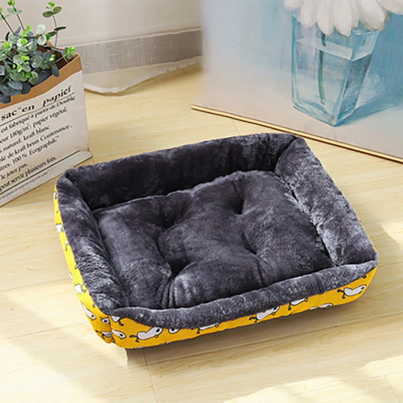 Milo™ Cozy Printed Pet Bed – Soft Comfort for Cats & Dogs